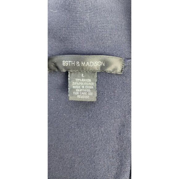 89th and Madison Navy Blue Open Cardigan in a Large - Picture 7 of 7